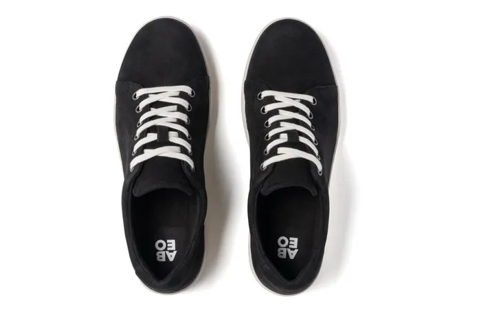 Women ABEO Footwear Sneakers Encore Sneaker Black Nubuck Women ABEO Footwear Sneakers Encore Sneaker Black Nubuck
