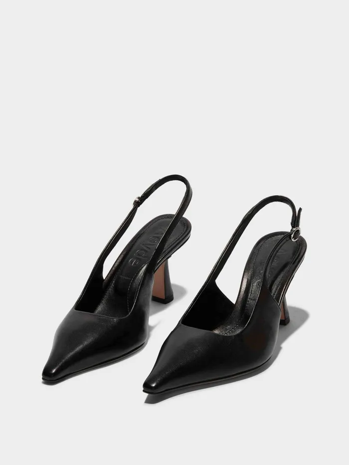 Women Aeyde FERNANDA Black Pump Aeyde Slingbacks