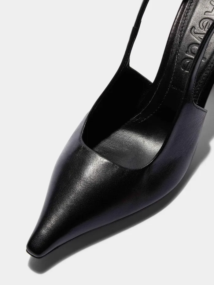 Women Aeyde FERNANDA Black Pump Aeyde Slingbacks