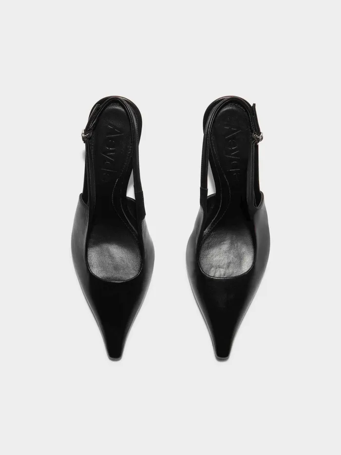 Women Aeyde FERNANDA Black Pump Aeyde Slingbacks