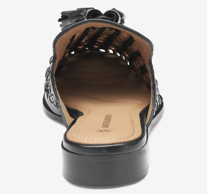 Women Ali Woven Tassel Mule Black Glove Leather JohnstonandMurphy Mules and Loafers Women Ali Woven Tassel Mule Black Glove Leather JohnstonandMurphy Mules and Loafers
