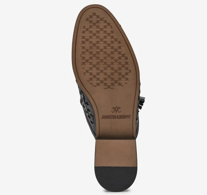 Women Ali Woven Tassel Mule Black Glove Leather JohnstonandMurphy Mules and Loafers Women Ali Woven Tassel Mule Black Glove Leather JohnstonandMurphy Mules and Loafers