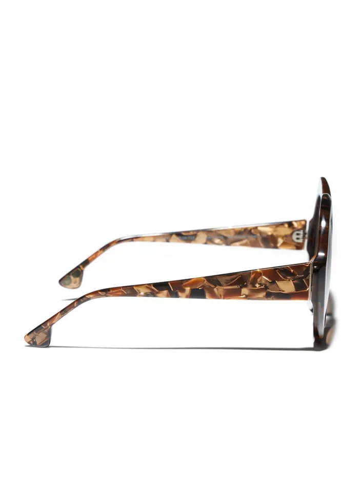 Women Alice Olivia Stacey Sunglasses Bronze Quartz