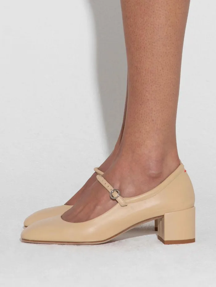 Women Aline Nappa Leather MaryJane Pumps Aeyde Pumps