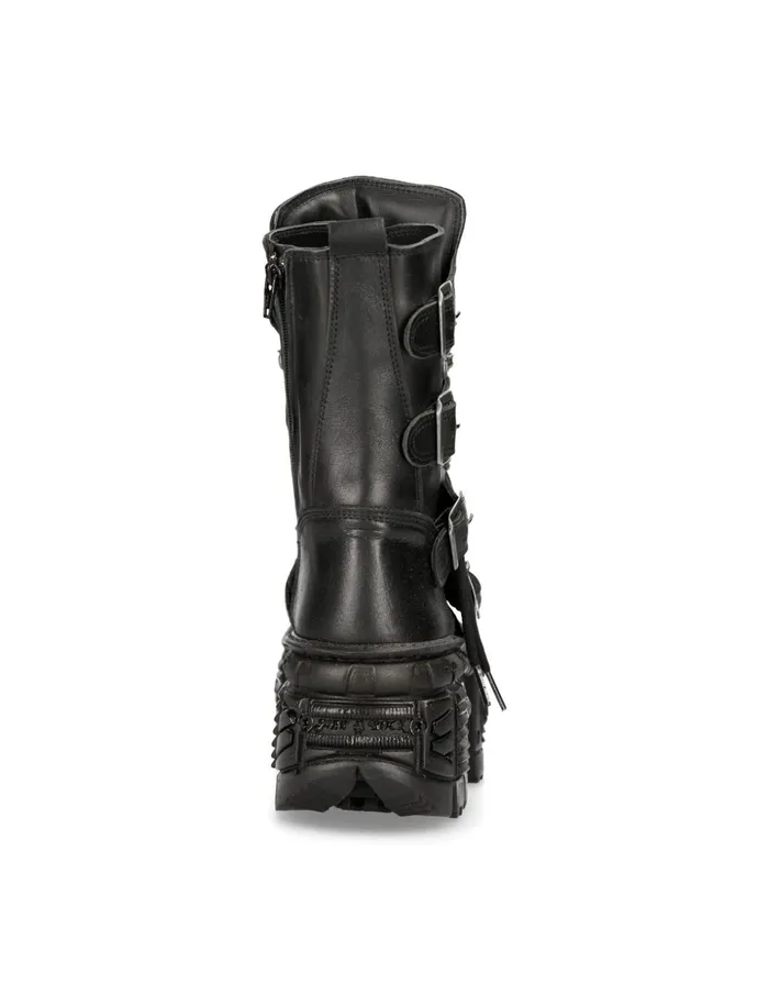 Women Ankle Boot Black Tank MWall028C2 New Rock Platform Women Ankle Boot Black Tank MWall028C2 New Rock Platform