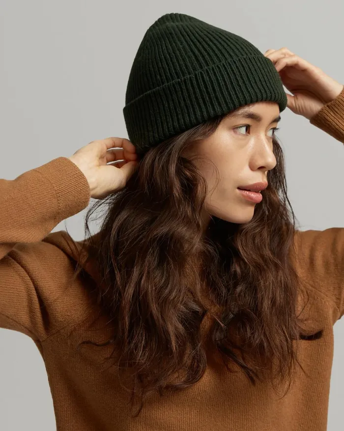 Women Beanies Colorful Standard Merino Wool Beanie Ultra Violet