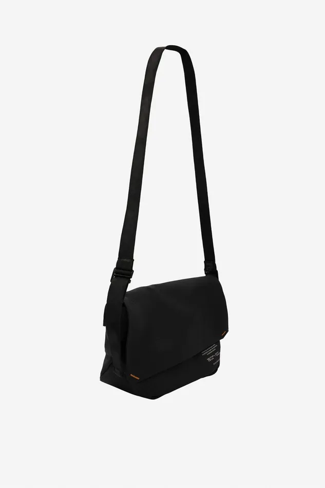 Women Black Bonded Shoulder Bag Ecoalf Handbags