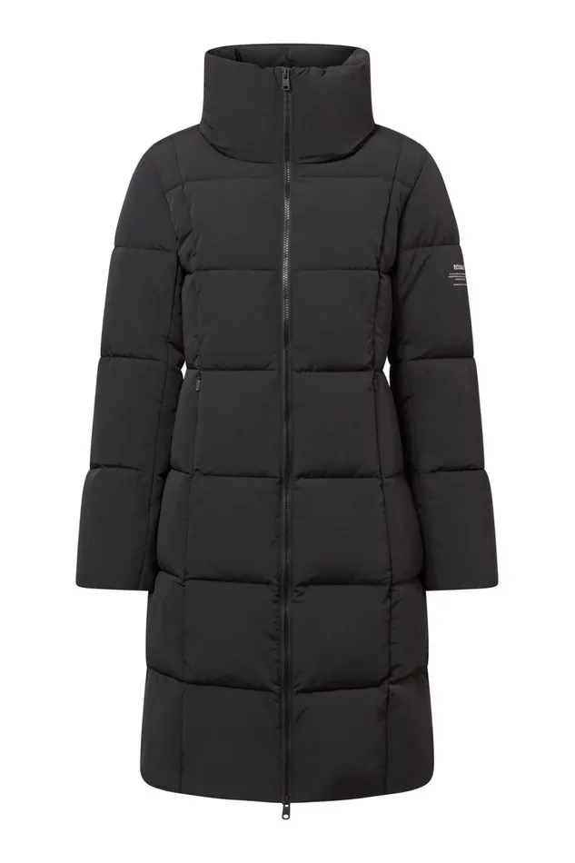 Women Black Galana Coat Ecoalf Coats And Jackets