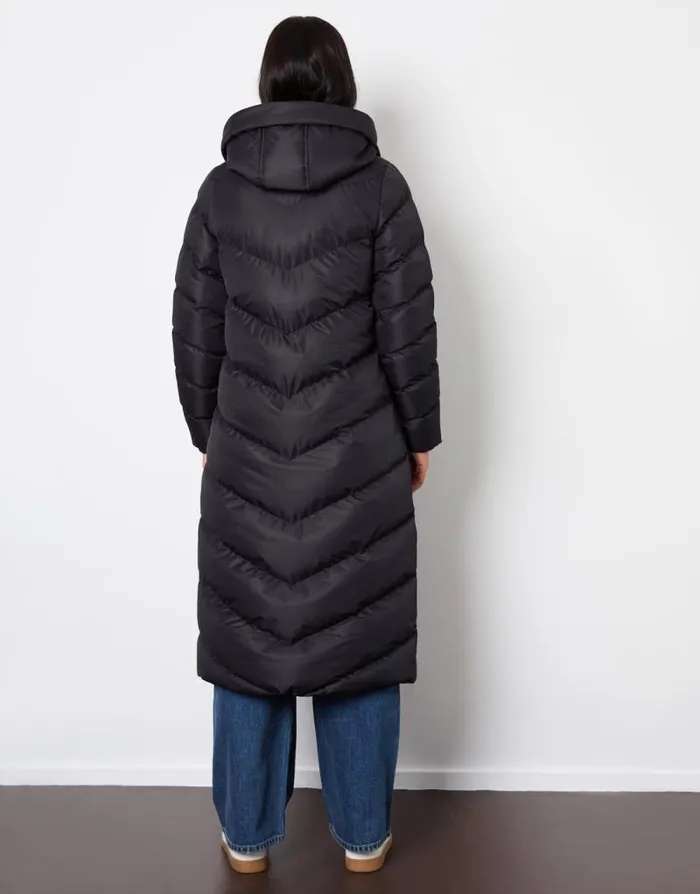 Women Black Padded Maxi Coat Threadbare Jackets Women Black Padded Maxi Coat Threadbare Jackets