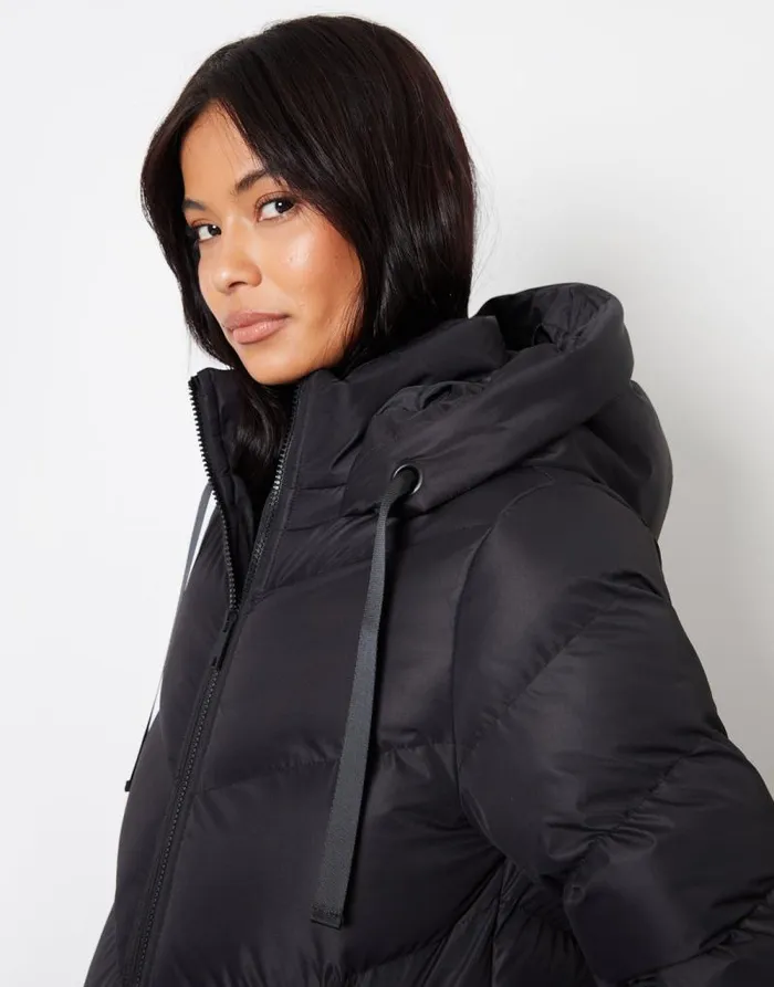 Women Black Padded Maxi Coat Threadbare Jackets Women Black Padded Maxi Coat Threadbare Jackets