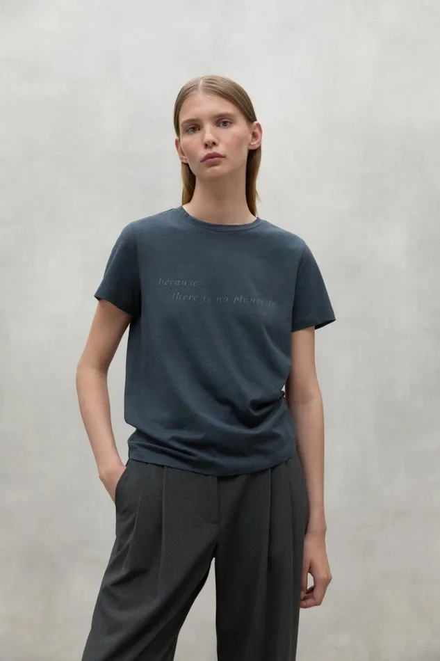 Women Blue Ucles TShirt Ecoalf TShirts