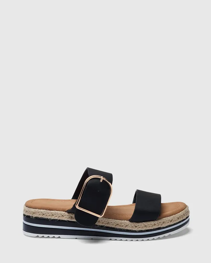 Women BOSTON BLACK Flatforms NOVO Shoes