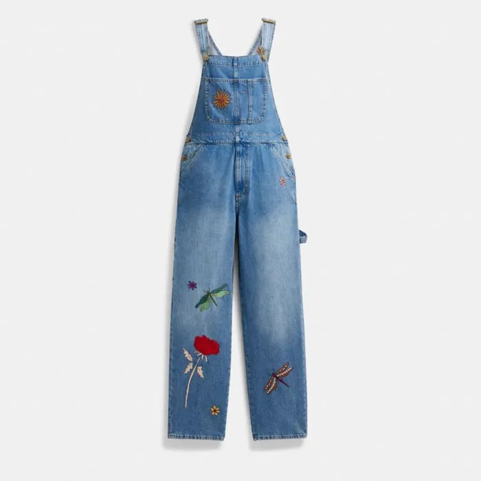Women Bottoms Coach Coach X Observed By Us Overalls Blue Multi