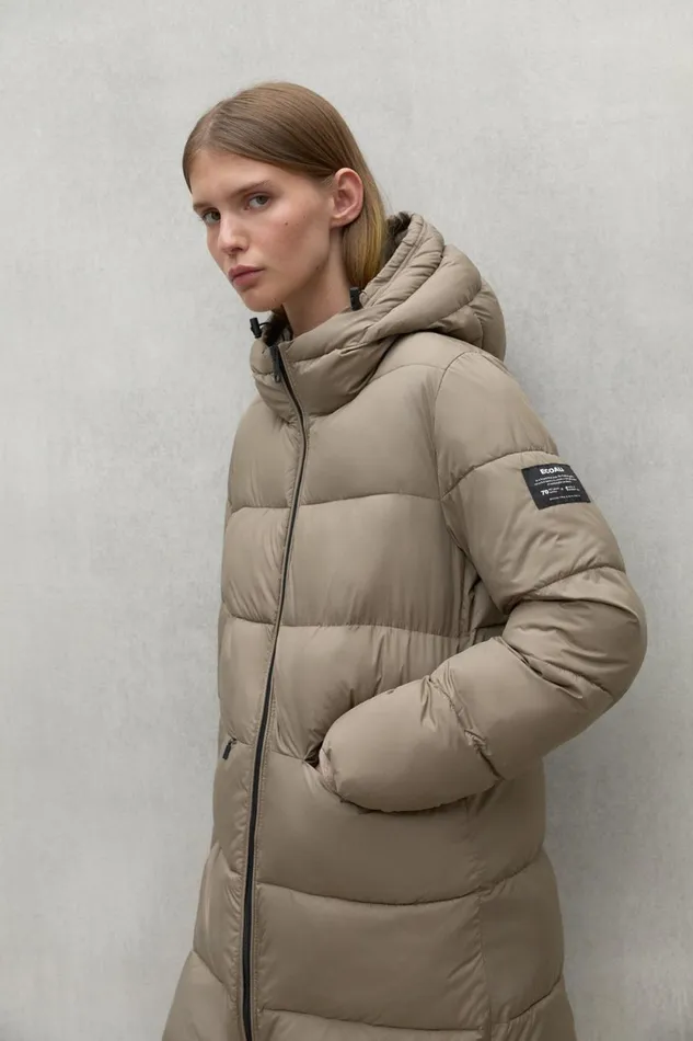Women Brown Marangu Coat Ecoalf Coats And Jackets