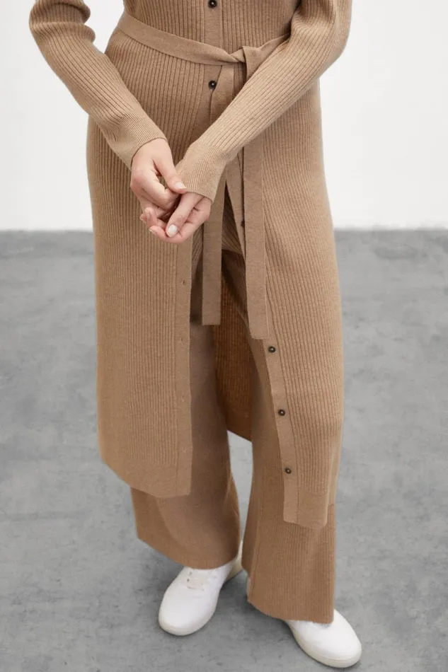 Women Brown Romero Dress Ecoalf Knitwear