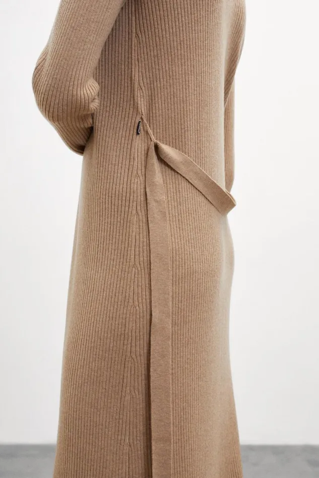 Women Brown Romero Dress Ecoalf Knitwear