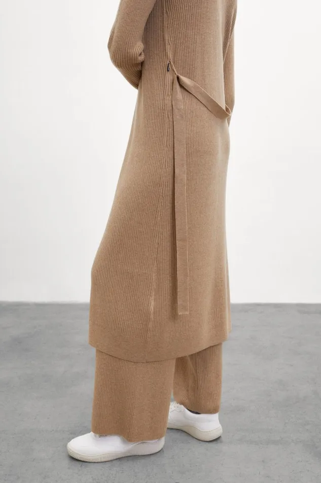 Women Brown Romero Dress Ecoalf Knitwear