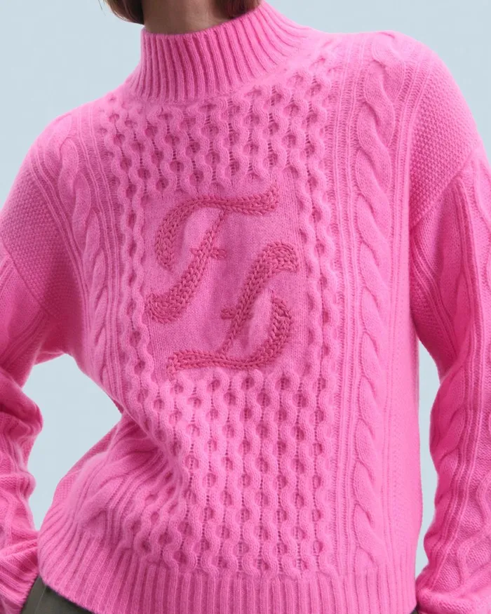 Women Cashmere Sweaters From Future Mock Neck Sweater Dreamy Pink