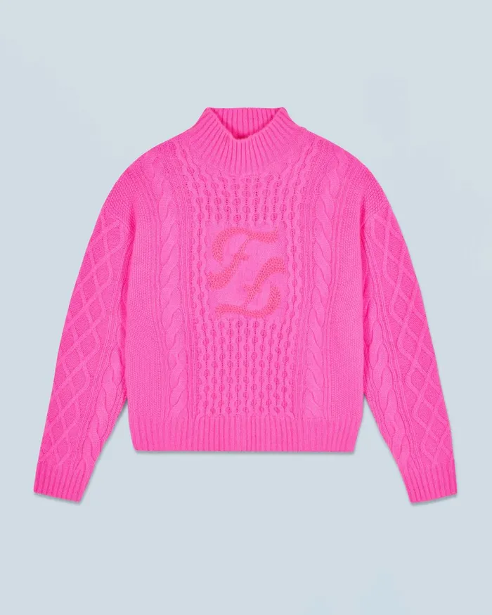 Women Cashmere Sweaters From Future Mock Neck Sweater Dreamy Pink