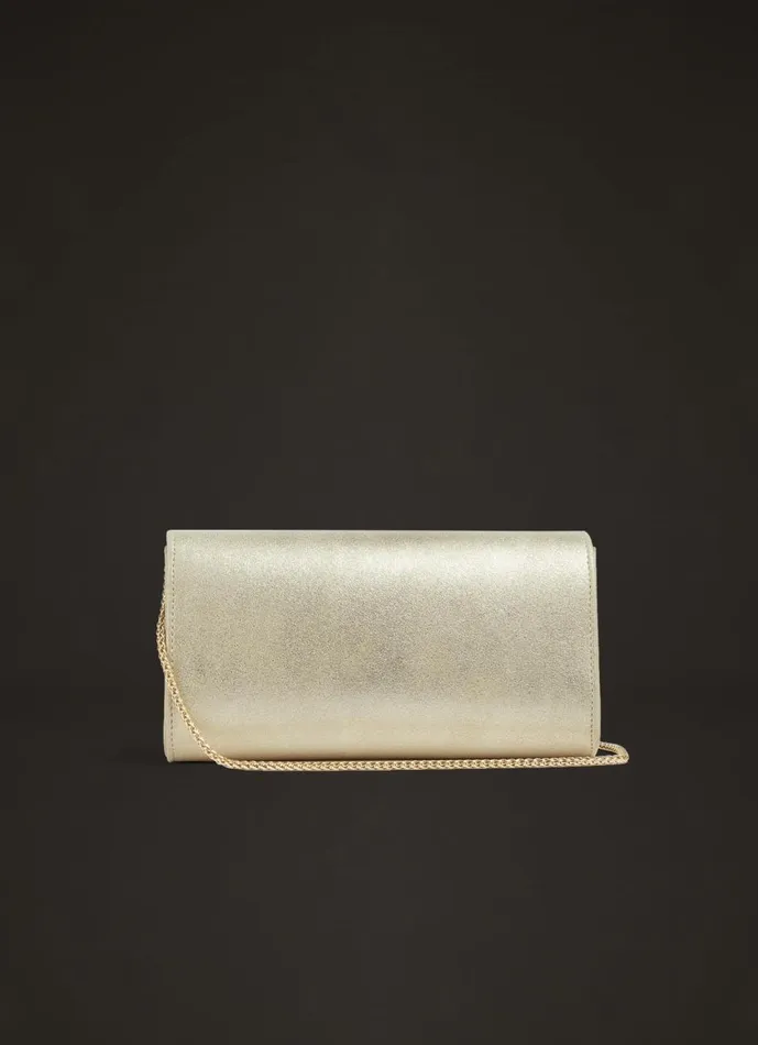 Women Clutch Bags LKBennett Lucy Soft Gold Suede Clutch Women Clutch Bags LKBennett Lucy Soft Gold Suede Clutch