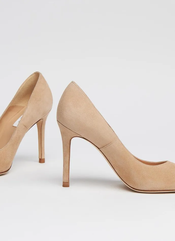 Women Court Shoes LKBennett Fern Beige Suede Pointed Toe Courts Beige Women Court Shoes LKBennett Fern Beige Suede Pointed Toe Courts Beige