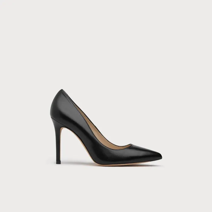 Women Court Shoes LKBennett Fern Black Naapa Leather Pointed Toe Courts Black Women Court Shoes LKBennett Fern Black Naapa Leather Pointed Toe Courts Black