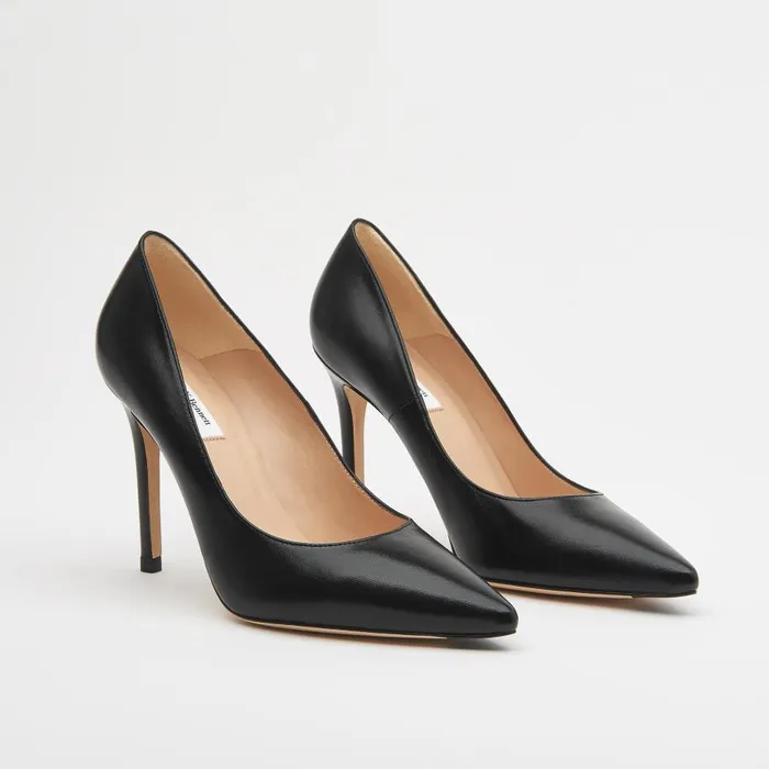 Women Court Shoes LKBennett Fern Black Naapa Leather Pointed Toe Courts Black Women Court Shoes LKBennett Fern Black Naapa Leather Pointed Toe Courts Black