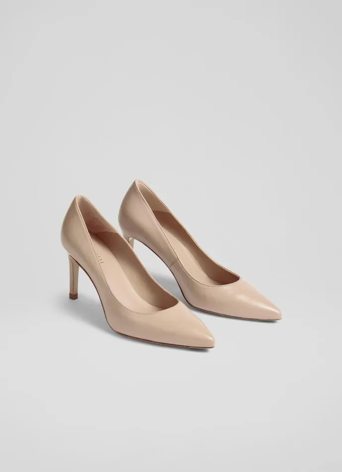 Women Court Shoes LKBennett Floret Nude 2 Leather Pointed Courts Beige Women Court Shoes LKBennett Floret Nude 2 Leather Pointed Courts Beige