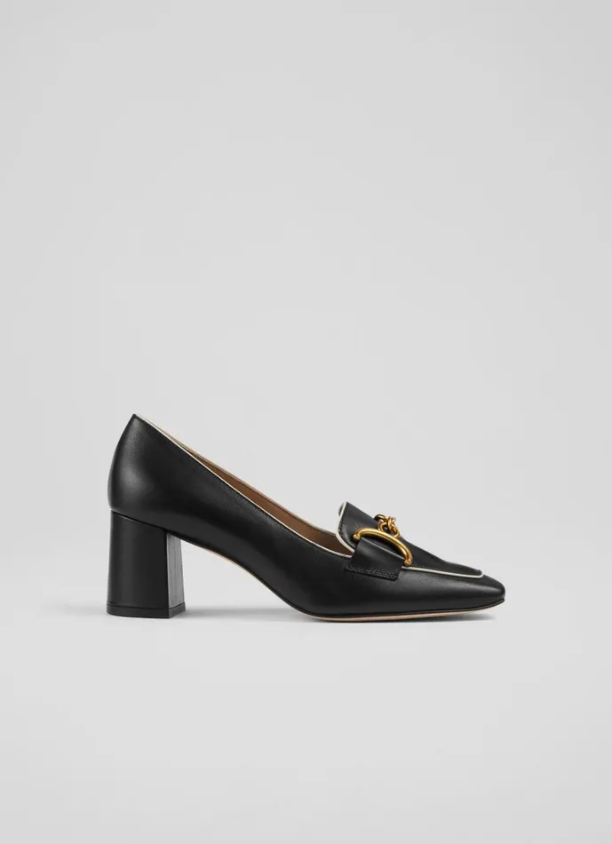 Women Court Shoes LKBennett Samantha Black Leather SnaffleDetail Courts Black Women Court Shoes LKBennett Samantha Black Leather SnaffleDetail Courts Black