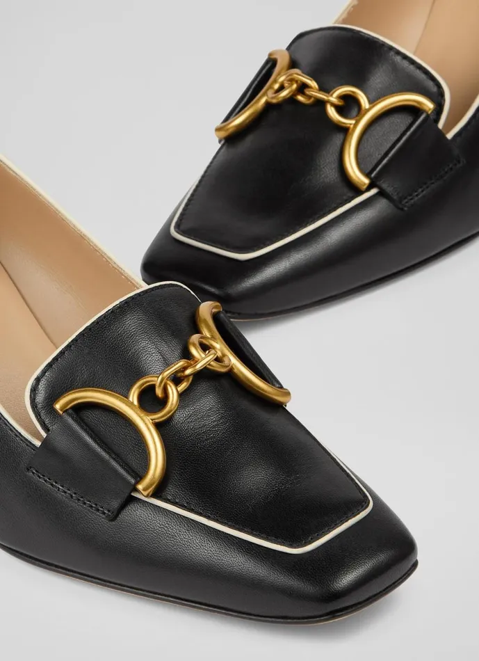 Women Court Shoes LKBennett Samantha Black Leather SnaffleDetail Courts Black Women Court Shoes LKBennett Samantha Black Leather SnaffleDetail Courts Black