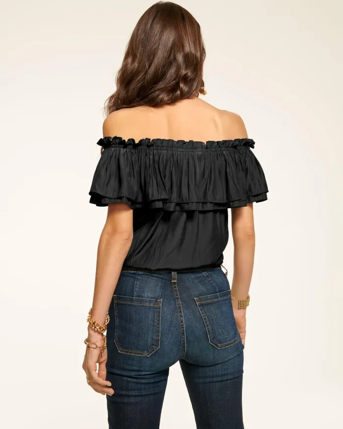 Women Cressida OffTheShoulder Top Navy Ramy Brook Tops Women Cressida OffTheShoulder Top Navy Ramy Brook Tops