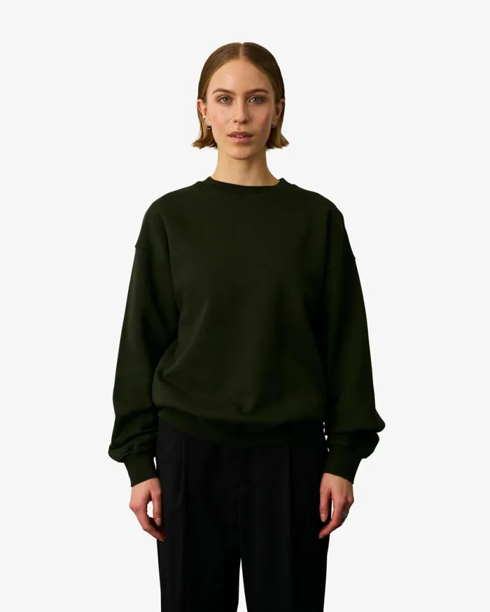 Women Crewneck Sweatshirts Colorful Standard Organic Oversized Crew Steel Blue