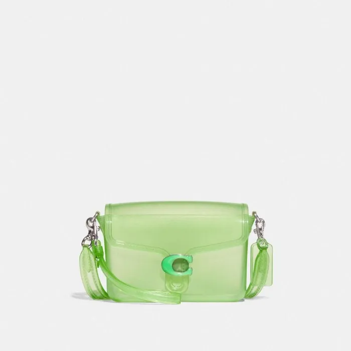 Women Crossbody Bags Coach Jelly Tabby Silvergreen