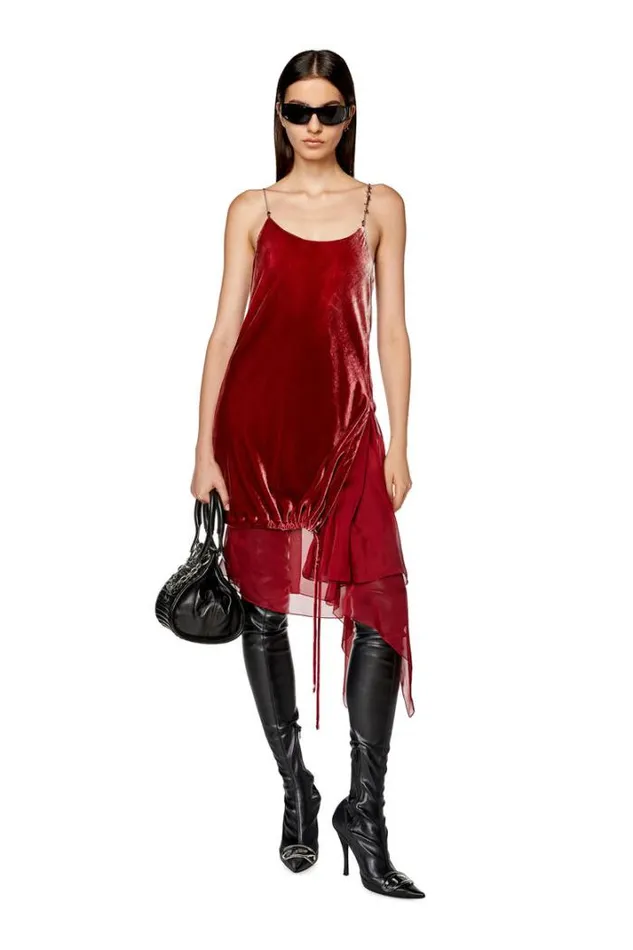 Women DRuchi Red Diesel Dresses And Jumpsuits