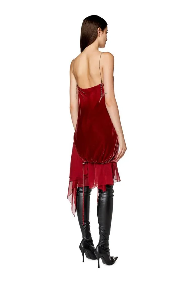 Women DRuchi Red Diesel Dresses And Jumpsuits Women DRuchi Red Diesel Dresses And Jumpsuits