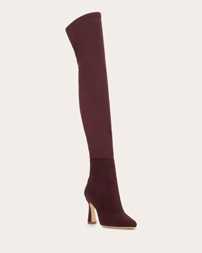 Women Dara Suede OverTheKnee Boots Black Suede Ramy Brook Shoes