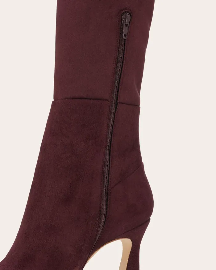 Women Dara Suede OverTheKnee Boots Black Suede Ramy Brook Shoes