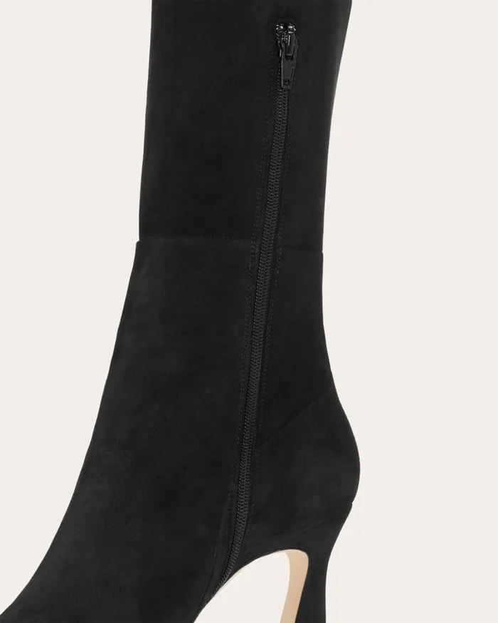 Women Dara Suede OverTheKnee Boots Black Suede Ramy Brook Shoes