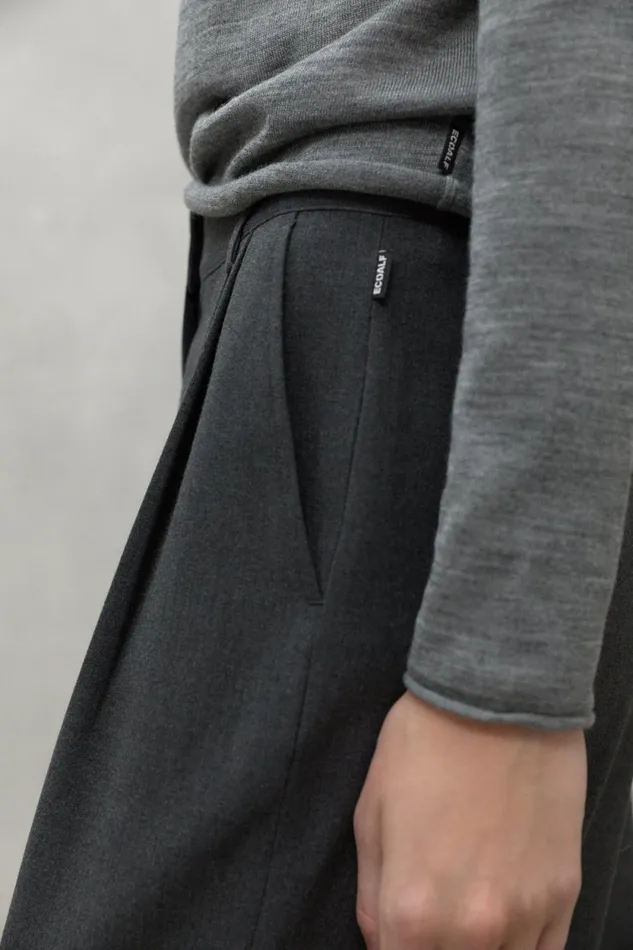 Women Dark Grey Miel Trousers Ecoalf Trousers