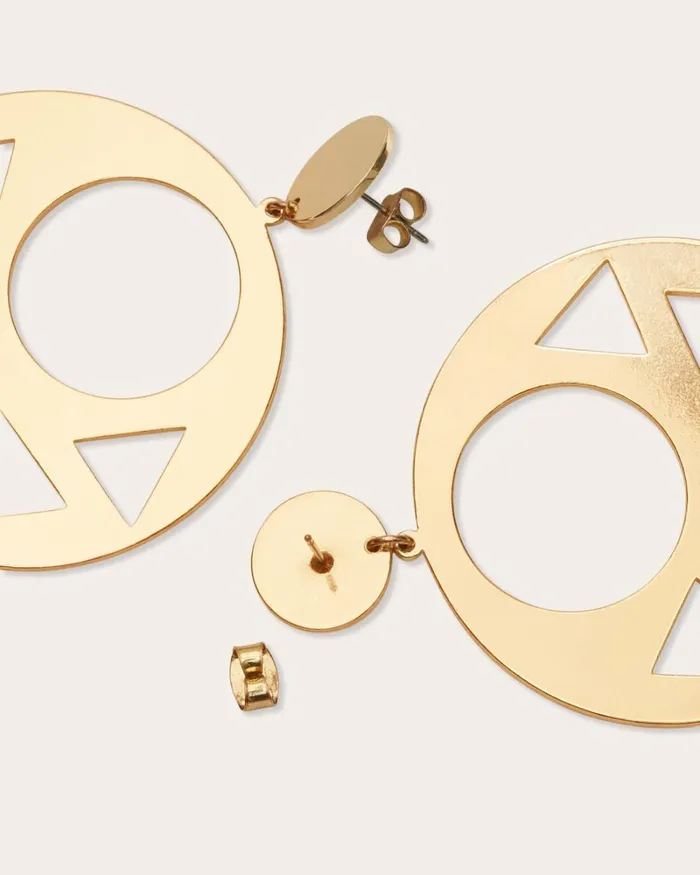 Women Dayana Cutout Disc Earrings Gold Ramy Brook Jewelry Women Dayana Cutout Disc Earrings Gold Ramy Brook Jewelry