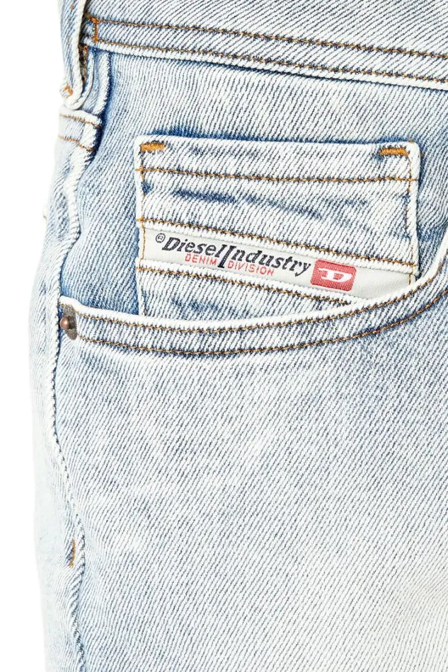 Women DeLylaShort Light Blue Diesel Trousers And Shorts Women DeLylaShort Light Blue Diesel Trousers And Shorts