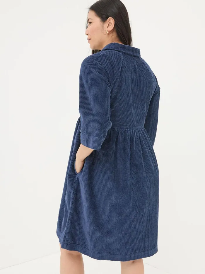 Women Dresses Fat Face Sara Blue Bubble Cord Dress