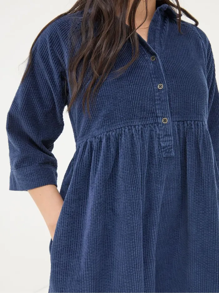 Women Dresses Fat Face Sara Blue Bubble Cord Dress
