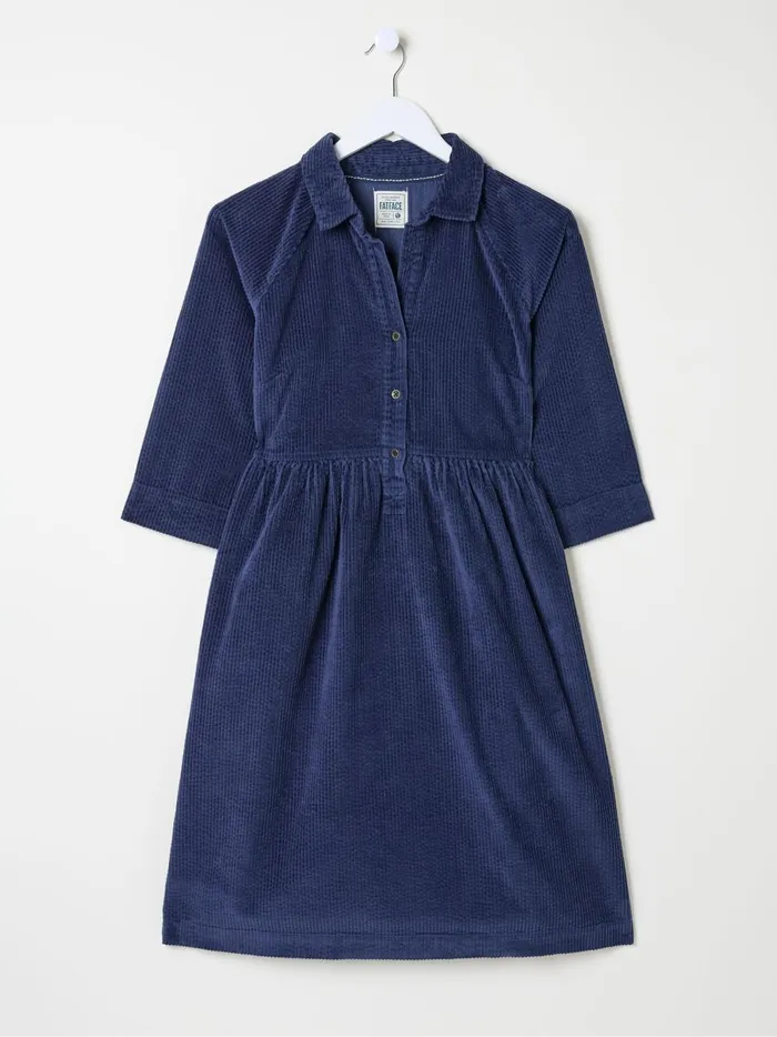 Women Dresses Fat Face Sara Blue Bubble Cord Dress