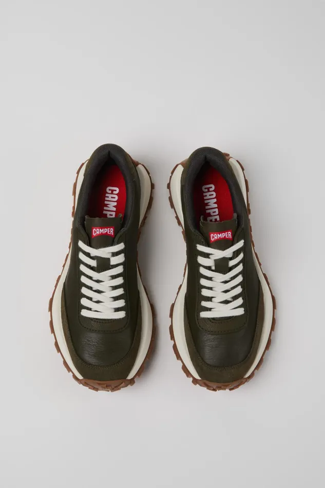 Women Drift Trail VIBRAM Green Leather And Nubuck Sneakers Camper Sneakers Women Drift Trail VIBRAM Green Leather And Nubuck Sneakers Camper Sneakers