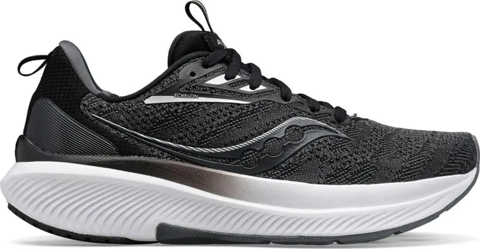 Women Echelon 9 Extra Wide Blackwhite Saucony Walking