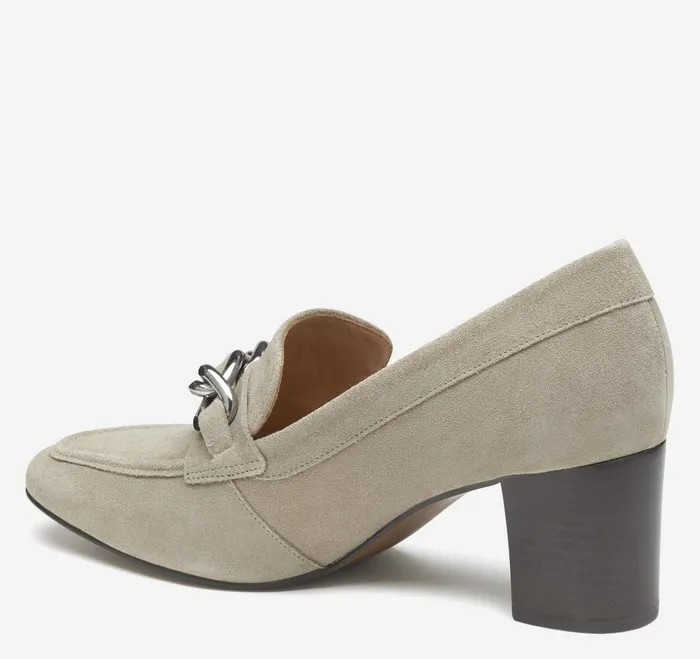 Women Eleanor Chain Loafer Taupe Suede JohnstonandMurphy Mules and Loafers Women Eleanor Chain Loafer Taupe Suede JohnstonandMurphy Mules and Loafers