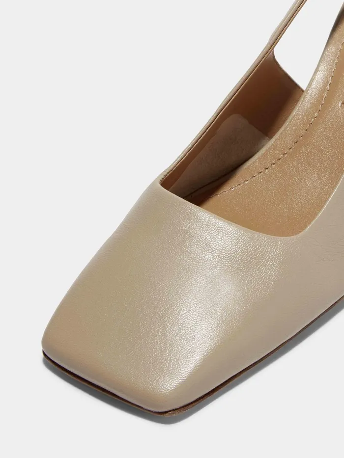 Women Eliza Nappa Leather Slingback Pumps Aeyde Pumps