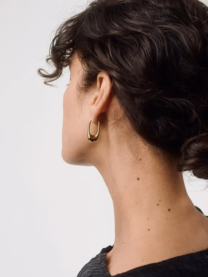 Women Ellis 18kt GoldPlated Hoop Earrings Aeyde Earrings