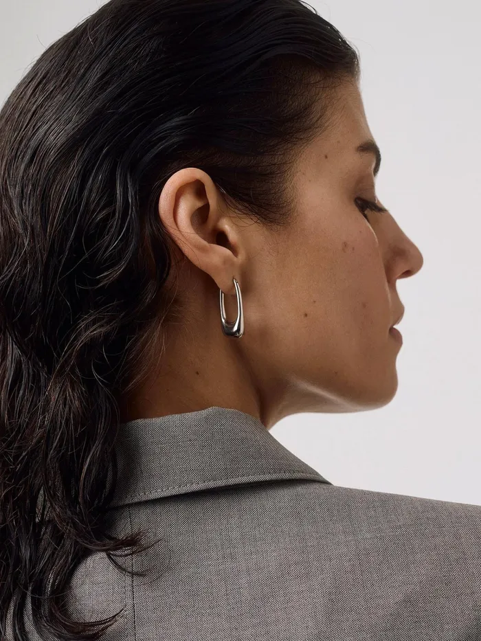Women Ellis PalladiumPlated Hoop Earrings Aeyde Earrings